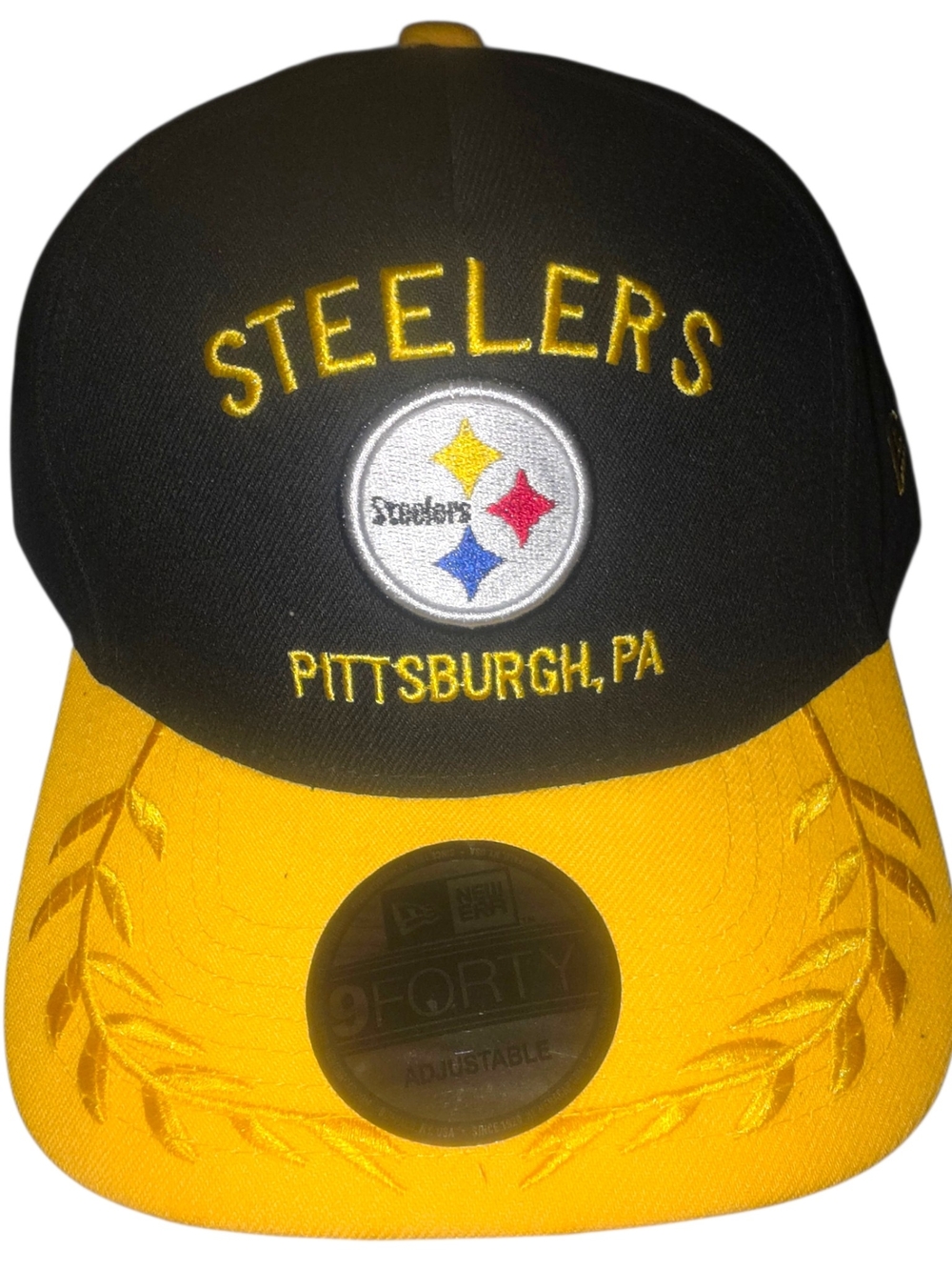 Pittsburgh Steelers Black and Gold 9FORTY Draft Night Adjustable Hat